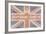 Keep Calm and Carry On (Union Jack)-Ben James-Framed Art Print