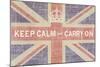 Keep Calm and Carry On (Union Jack)-Ben James-Mounted Art Print