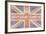 Keep Calm and Carry On (Union Jack)-Ben James-Framed Art Print