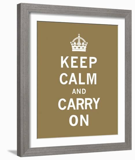 Keep Calm And Carry On VII-The Vintage Collection-Framed Giclee Print