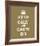 Keep Calm And Carry On VII-The Vintage Collection-Framed Giclee Print