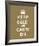 Keep Calm And Carry On VII-The Vintage Collection-Framed Giclee Print