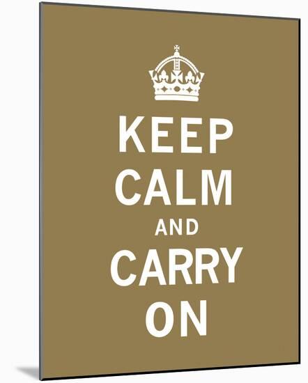 Keep Calm And Carry On VII-The Vintage Collection-Mounted Giclee Print