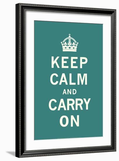 Keep Calm and Carry On-null-Framed Art Print