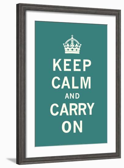 Keep Calm and Carry On-null-Framed Art Print