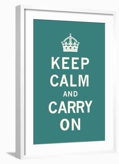 Keep Calm and Carry On-null-Framed Art Print