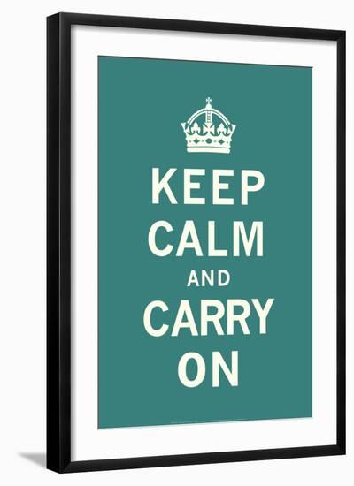 Keep Calm and Carry On-null-Framed Art Print