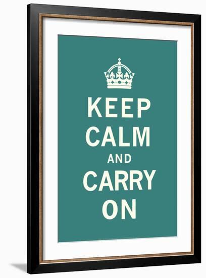 Keep Calm and Carry On-null-Framed Art Print