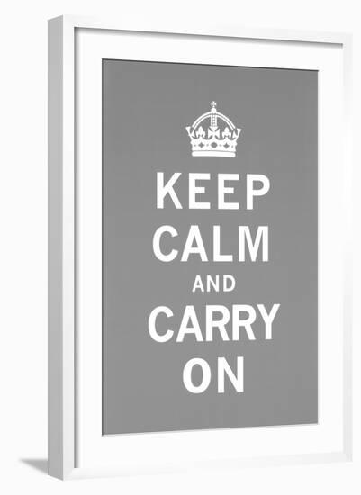 Keep Calm and Carry On-The Vintage Collection-Framed Art Print