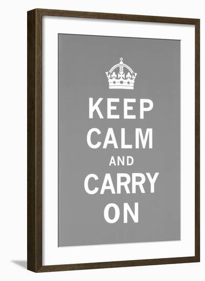 Keep Calm and Carry On-The Vintage Collection-Framed Art Print