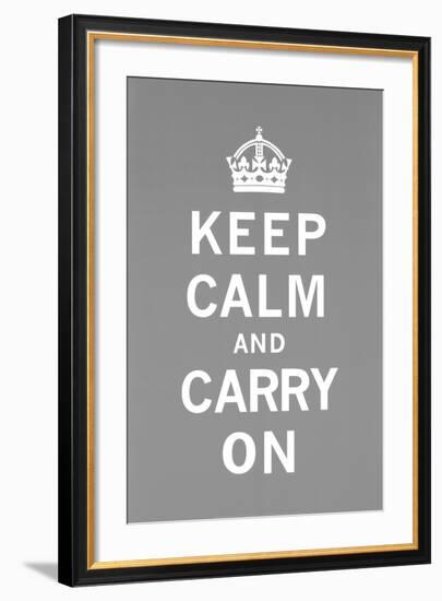 Keep Calm and Carry On-The Vintage Collection-Framed Art Print