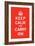 Keep Calm and Carry On-The Vintage Collection-Framed Art Print