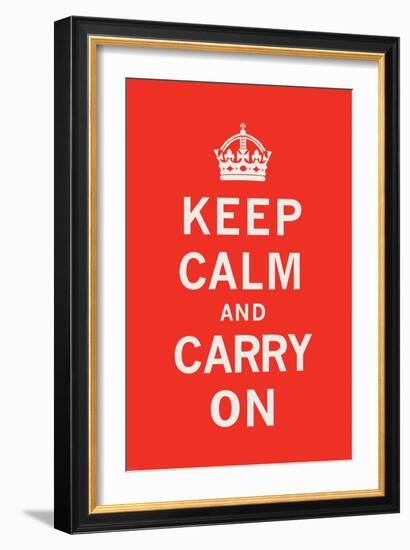 Keep Calm and Carry On-The Vintage Collection-Framed Art Print