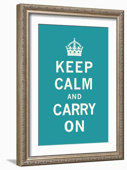 Keep Calm and Carry On-The Vintage Collection-Framed Art Print