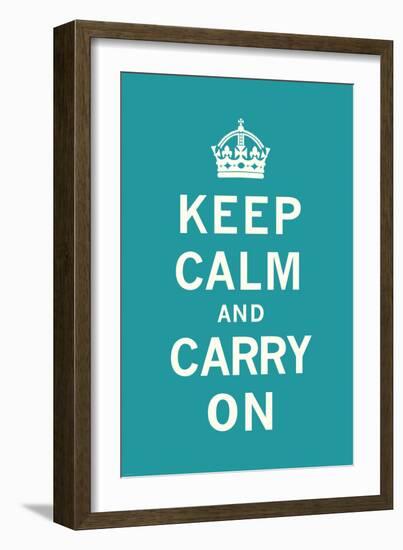 Keep Calm and Carry On-The Vintage Collection-Framed Art Print