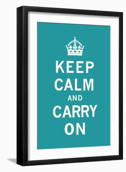 Keep Calm and Carry On-The Vintage Collection-Framed Art Print