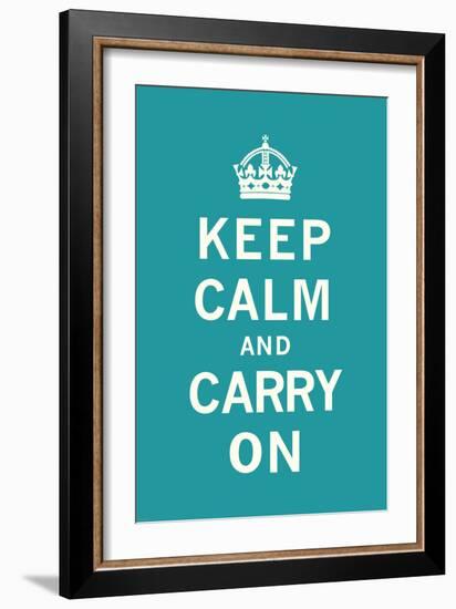 Keep Calm and Carry On-The Vintage Collection-Framed Art Print