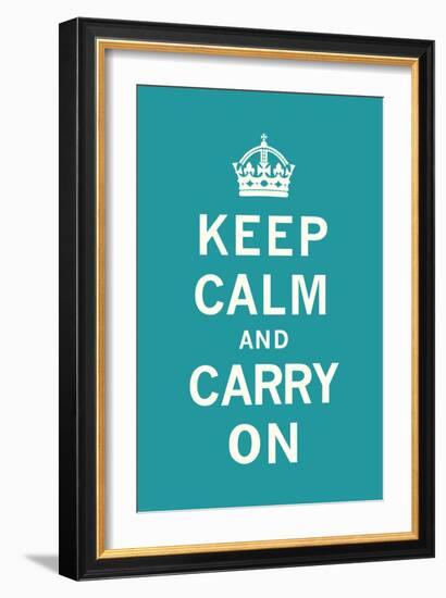 Keep Calm and Carry On-The Vintage Collection-Framed Art Print