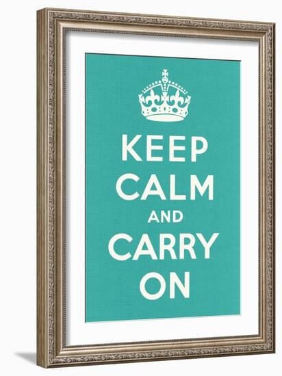 Keep Calm and Carry On-null-Framed Art Print