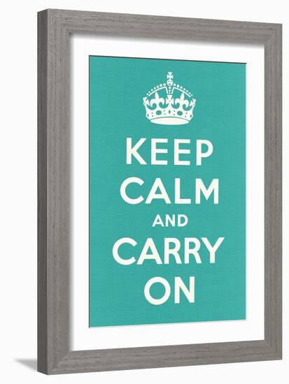 Keep Calm and Carry On-null-Framed Art Print