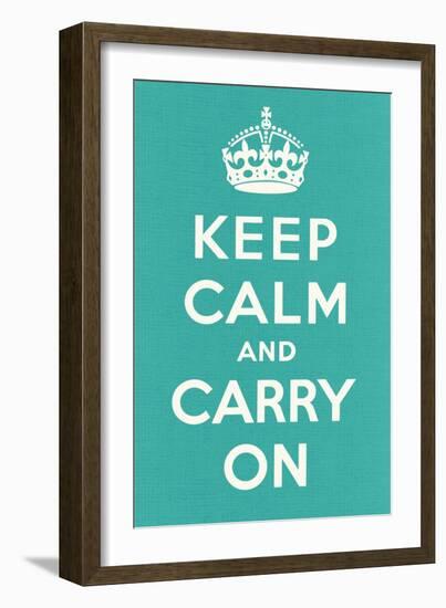 Keep Calm and Carry On-null-Framed Art Print