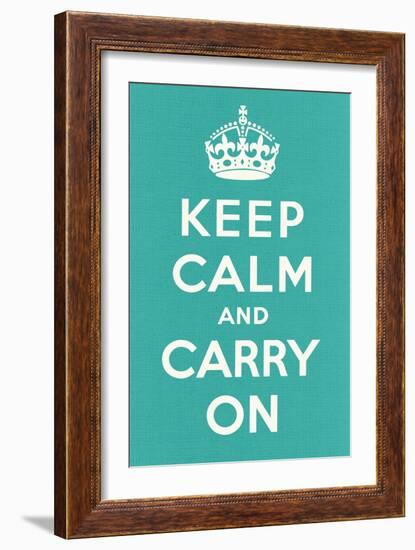 Keep Calm and Carry On-null-Framed Art Print