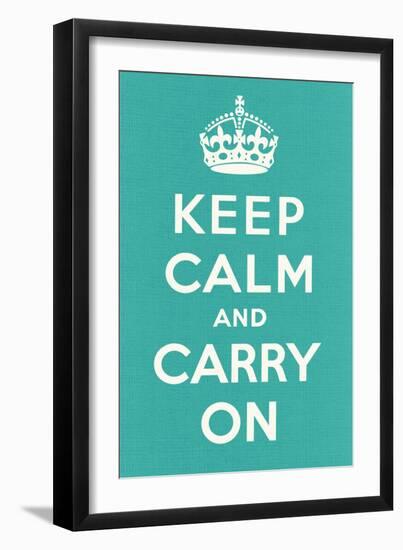 Keep Calm and Carry On-null-Framed Art Print