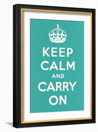 Keep Calm and Carry On-null-Framed Art Print