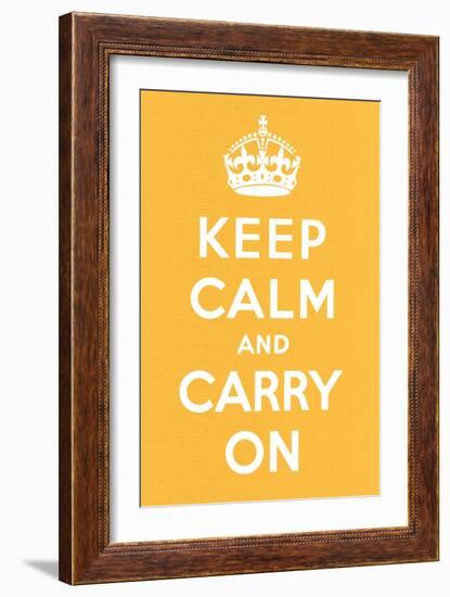 Keep Calm and Carry On-null-Framed Art Print