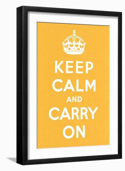 Keep Calm and Carry On-null-Framed Art Print