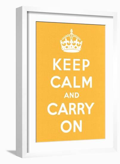 Keep Calm and Carry On-null-Framed Art Print