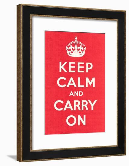 Keep Calm and Carry On-null-Framed Art Print