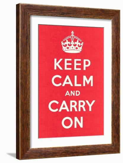 Keep Calm and Carry On-null-Framed Art Print