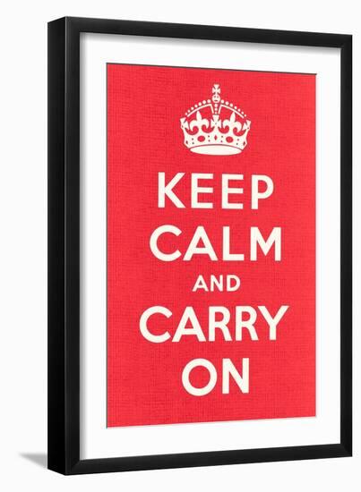 Keep Calm and Carry On-null-Framed Art Print