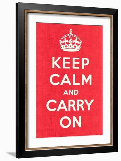 Keep Calm and Carry On-null-Framed Art Print