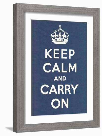 Keep Calm and Carry On-null-Framed Art Print