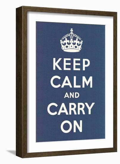 Keep Calm and Carry On-null-Framed Art Print