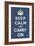 Keep Calm and Carry On-null-Framed Art Print