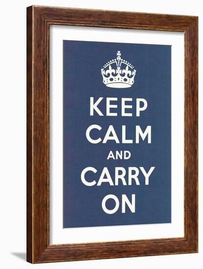 Keep Calm and Carry On-null-Framed Art Print