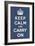 Keep Calm and Carry On-null-Framed Art Print