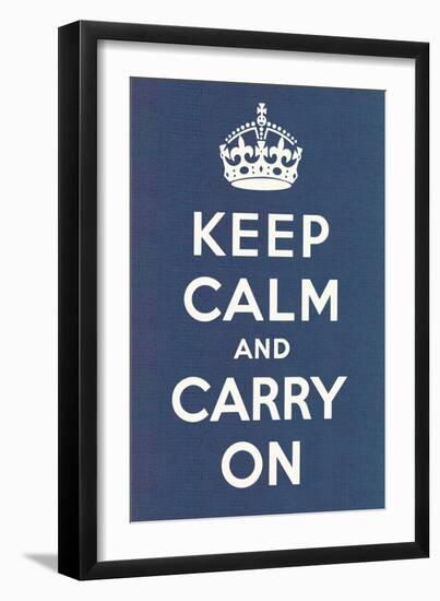 Keep Calm and Carry On-null-Framed Art Print