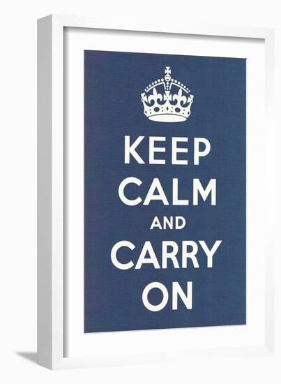 Keep Calm and Carry On-null-Framed Art Print