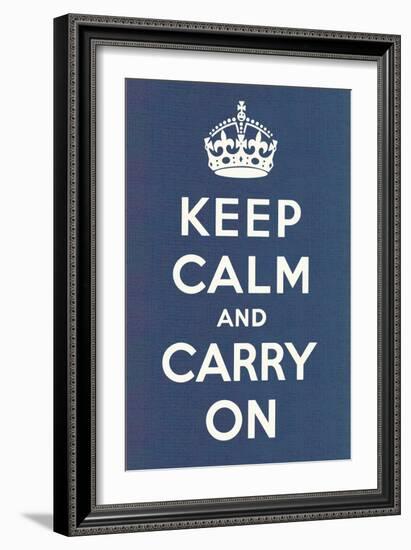 Keep Calm and Carry On-null-Framed Art Print