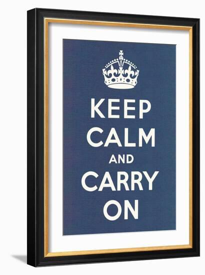 Keep Calm and Carry On-null-Framed Art Print