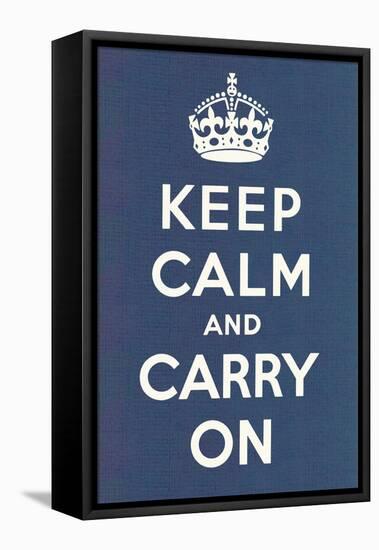 Keep Calm and Carry On-null-Framed Stretched Canvas