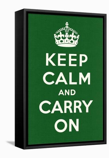 Keep Calm and Carry On-null-Framed Stretched Canvas