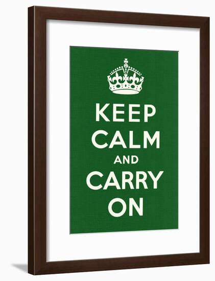 Keep Calm and Carry On-null-Framed Art Print