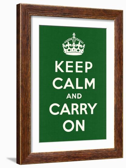 Keep Calm and Carry On-null-Framed Art Print