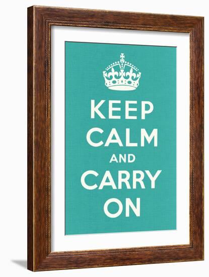 Keep Calm and Carry On-null-Framed Art Print