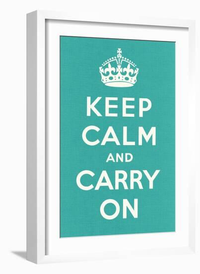 Keep Calm and Carry On-null-Framed Art Print